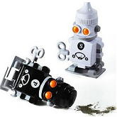 Lopende Salt & Pepper Bots, Opwindbare Peper en Zout Robots LEES MEER... Lopende Salt & Pepper Bots, Opwindbare Peper en Zout Robots LEES MEER...