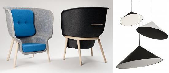Dutch Design - 100% Design Beurs - XXL fauteuil Pod van Benjamin Hubert voor De Vorm & lamp Poy van DUM office LEES MEER... (Foto Perscentrum Wonen op DroomHome.nl) Dutch Design - 100% Design Beurs - XXL fauteuil Pod van Benjamin Hubert voor De Vorm & lamp Poy van DUM office LEES MEER... (Foto Perscentrum Wonen op DroomHome.nl)