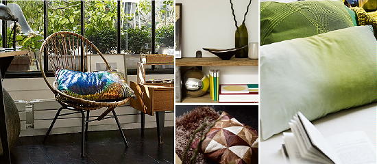 Esprit Home 2013 Collectie - Esprit Interieur Stijl 'Cafe de Flore' met Geborduurde Esprit Kussens, Plaids en Hoogpolige Esprit Tapijttegels LEES MEER.. (Foto Esprit Home op DroomHome.nl)
