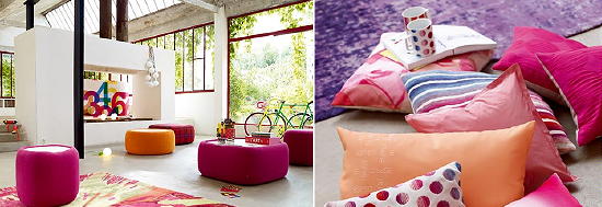 Kleur & Interieur - Esprit Home Woonaccessoires 2011-2012 als Kussens, Behang, Gordijnen & Meubels Interieur Tips in Vrolijke Kleuren Roze, Oranje & Blauw LEES MEER... (DroomHome.nl) Kleur & Interieur - Esprit Home Woonaccessoires 2011-2012 als Kussens, Behang, Gordijnen & Meubels Interieur Tips in Vrolijke Kleuren Roze, Oranje & Blauw LEES MEER... (DroomHome.nl)