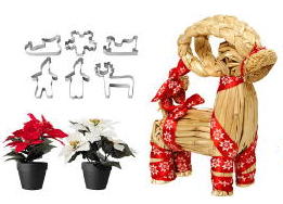Ikea Kerst 2011 Collectie ligt in haar Ikea Filialen met Strala kerstverlichting en YRSN� Rieten Geiten Ikea Kerstdecoratie LEES MEER.. (Foto Ikea Christmas Decoration 2011 op DroomHome.nl)