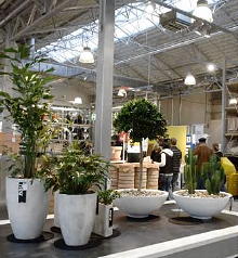 Ikea Tuincentrum voor Binnen Bloemen en Planten. Glazen Ikea Kas Gebouwd door Thermoflor  in Rostock, Duitsland