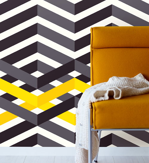 Woontrend Graphical - Grafisch Wonen Interieur Trends voor Vloer & Wandbekleding - 7 Schoonheden van Behang LEES MEER... (Foto Perscentrum Wonen  op DroomHome.nl)