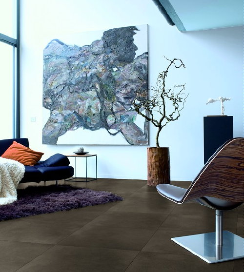 Woontrend Revival - Trendy Retro Interieur met Hippe Vloer & Wandbekleding - Quick Step Laminaat Tegels - Vloeren Special  LEES MEER... (Foto Perscentrum Wonen  op DroomHome.nl)