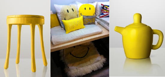 Interieur Trend Kleuren 2011 - Gele Bijzettafel Raw & Bulky Tea Set van Muuto & Smiley gele Kussens van Maison de Vacances LEES MEER... (Foto Perscentrum Wonen op DroomHome.nl) Interieur Trend Kleuren 2011 - Gele Bijzettafel Raw & Bulky Tea Set van Muuto & Smiley gele Kussens van Maison de Vacances LEES MEER... (Foto Perscentrum Wonen op DroomHome.nl)