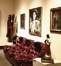 Godfather of Soul James Brown Glimmende Rood Lederen Bank, Lovechair & Stoel $40.000 in veiling Woon Horoscoop Stier DroomHome.nl