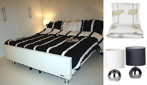 Jan des Bouvrie Gamma Huis - Slaapkamer Ingericht met Jan des Bouvrie Slaapkamer Accessoires als Dekbedovertrekken, M-Line Bed & Nachtkastjes, Gamma Slaapkamerkasten en Jan des Bouvrie Verlichting uit de Gamma Collectie LEES MEER... (DroomHome.nl Jan des Bouvrie Gamma Huis - Slaapkamer Ingericht met Jan des Bouvrie Slaapkamer Accessoires als Dekbedovertrekken, M-Line Bed & Nachtkastjes, Gamma Slaapkamerkasten en Jan des Bouvrie Verlichting uit de Gamma Collectie LEES MEER... (DroomHome.nl