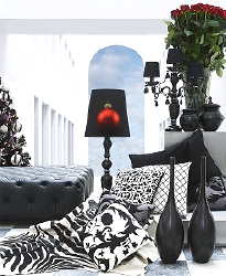 Gracious Glamour Kerst Zwart & Wit en Zilver Kerstdecoratie Strak Design DroomHome.nl