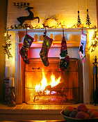 Hangend aan de Openhaard Schouw: Kerstsokken Naaien met Kerst Knutselen DroomHome.nl