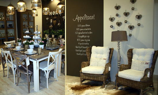 Leen Bakker Collectie - Landelijk Wonen Leen Bakker Eetkamer Meubels in Lichte kleuren met Natuurlijke Materialen en Rieten Leen Bakker Stoelen/Fauteuils voor in de Serre met Leen bakker Woondecoratie Muurstickers LEES MEER... (Foto Woonbeurs Amsterdam van DroomHome.nl) Leen Bakker Collectie - Landelijk Wonen Leen Bakker Eetkamer Meubels in Lichte kleuren met Natuurlijke Materialen en Rieten Leen Bakker Stoelen/Fauteuils voor in de Serre met Leen bakker Woondecoratie Muurstickers LEES MEER... (Foto Woonbeurs Amsterdam van DroomHome.nl)