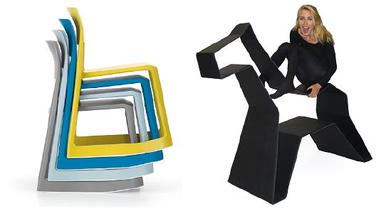 Milaan Trends 2011 - Kleurrijk & Speels Interieur op Salone del Mobile 2011 - Tip Ton Chair van Vitra en de Galoper Grand Hobbelpaard van Fabian von Spreckelsen LEES MEER... (Perscentrum Wonen  op DroomHome.nl)