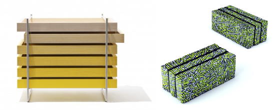 Milaan Trends 2011 - Kleurrijk & Speels Interieur op Salone del Mobile 2011 - Tool Boxes Kastje vanLine Depping voor Mindcraft LEES MEER... (Foto Perscentrum Wonen  op DroomHome.nl)