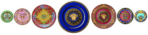 Rosenthal Meets Versace Borden Collectie - 20 Jarig Jubileum van Rosenthal Borden met Versace Ontwerpen & Dessins - Versace Medusa Plates LEES MEER.. (Foto Rosenthal & Versace Borden op DroomHome.nl) Rosenthal Meets Versace Borden Collectie - 20 Jarig Jubileum van Rosenthal Borden met Versace Ontwerpen & Dessins - Versace Medusa Plates LEES MEER.. (Foto Rosenthal & Versace Borden op DroomHome.nl)