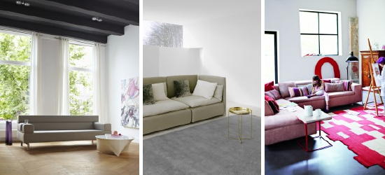 Stoelen & Banken 2011 Trends - Living & Lounging - Bank 7530 van Jan des Bouvrie voor Gelderland & Shiraz Sofa van E15 & Bank Rif van Gelukkig  (Foto Perscentrum Wonen) op DroomHome.nl