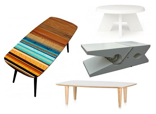 Tafel Trends 2011 - Salontafels, Zoe MurphyStriped Margate Koffietafel, Salontafel Itske van Piet Boon, Knijper XL van Jacco Bakker en Abula Salontafel van Vitra (Foto Perscentrum Wonen op DroomHome.nl) Tafel Trends 2011 - Salontafels, Zoe MurphyStriped Margate Koffietafel, Salontafel Itske van Piet Boon, Knijper XL van Jacco Bakker en Abula Salontafel van Vitra (Foto Perscentrum Wonen op DroomHome.nl)