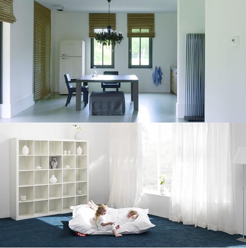 Vloeren Combineer & Durf met Houten Vloer, Parket, Laminaat, Tegels & Tapijt (Foto Perscentrum Wonen) op DroomHome.nl - Piet Boon Gietvloer & Desso Tapijt Vloeren Combineer & Durf met Houten Vloer, Parket, Laminaat, Tegels & Tapijt (Foto Perscentrum Wonen) op DroomHome.nl - Piet Boon Gietvloer & Desso Tapijt