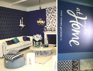 Woonbeurs Amsterdam - Inrichting & Decoratie Advies - Aradne At Home Huis in Delftsblauw en Wit Tinten LEES MEER... (Foto DroomHome.nl)