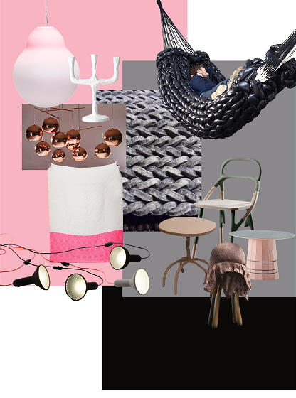 Winter Woontrend 2011-2012 Mixed Moods in Zwart, Wit en Roze Woonaccessoires LEES MEER Interieur Ideeen ... (Foto Perscentrum Wonen, Studio Aandacht & Elle Decoration op DroomHome.nl)
