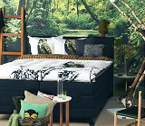 Slaapkamer Trends 2013 - Boswandeling Slaapkamer Bed & Beddengoed LEES MEER... (Foto Perscentrum Wonen  op DroomHome.nl)