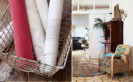 Esprit Home 2013 Kussen & Behang Collectie -  Esprit Behang Grote Steden Thema's Amsterdam, San Francisco & Milano Behang in Verwassen Kleuren & Bloemen Prints & Kids Behang LEES MEER.. (Foto Esprit Home Amsterdam & San Francisco op DroomHome.nl)