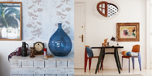 Esprit Home Collectie 2013 Woonkamer Woondecoratie! - Esprit 'Amsterdam & Milano' Woontrend - Esprit Woonaccessoires, Kussens, Tapijten, Vazen & Kaarsen in Verwassen Kleuren: Blauw, Wit, Rood, Ecru en Geel in Interieur Accessoires als Kussens, Plaids, Gordijnen & Behang LEES MEER... (Foto Esprit Home  op DroomHome.nl)