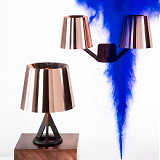 Milaan Beurs - Salone del Mobile Nieuw Design - Stijlvol Koper & Goud Design LEES MEER ....  (Foto Koperen Tom Dixon Lampen, Perscentrum Wonen  op DroomHome.nl)